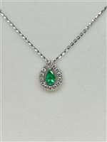 Collana Gemoro Donna Smeraldi in Oro bianco Diamante PC251BIA.SM